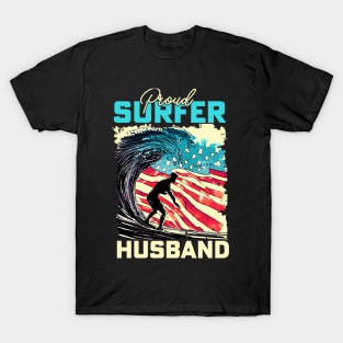 Proud Surfer Husband T-Shirt